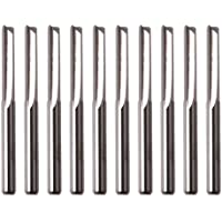 10 Piezas Dos Flautas Recto Fresa- Fresado Bits Dobles Flautas Rectas- Molino de Extremo del Carburo-para Máquina de…